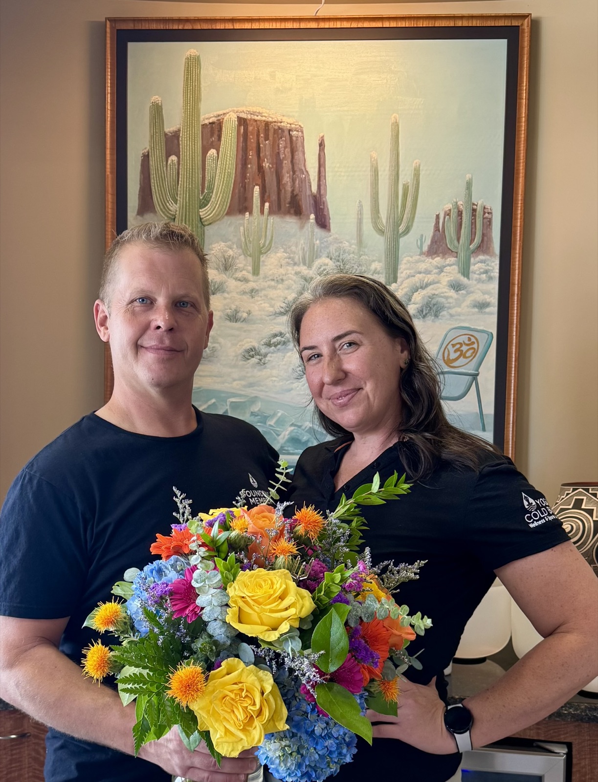 Brooks and Sarah Maschmeier, owners of Yoga Cold Bath