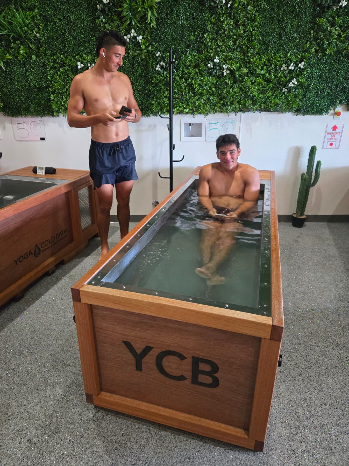 Clear water in a Morozko ice bath at YCB